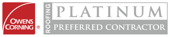 Owens Corning Roofing Platinum Preferred Contractor badge
